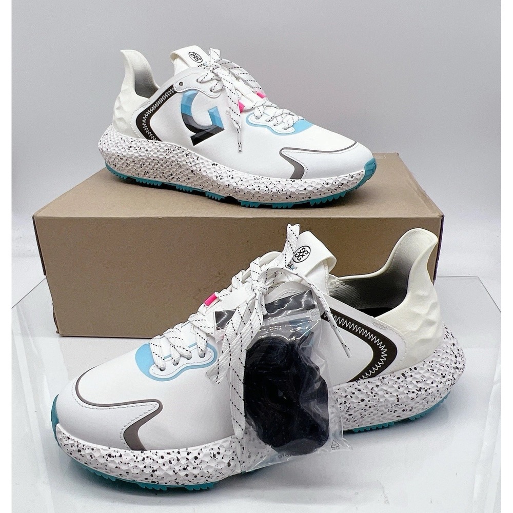 G/ Fore MG4X2 Stippled Hybrid Men's Golf Shoes Sneakers White Size US 9